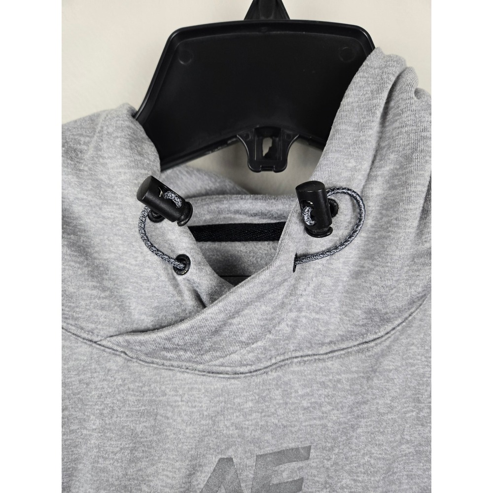 American Eagle Mens Gray Activewear Hoodie Sweatshirt Zip Pockets Small AE Logo - Picture 7 of 13